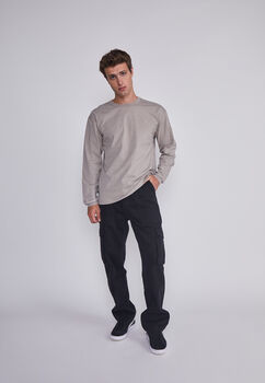 Jeans Hombre Cargo Regular Negro Sioux